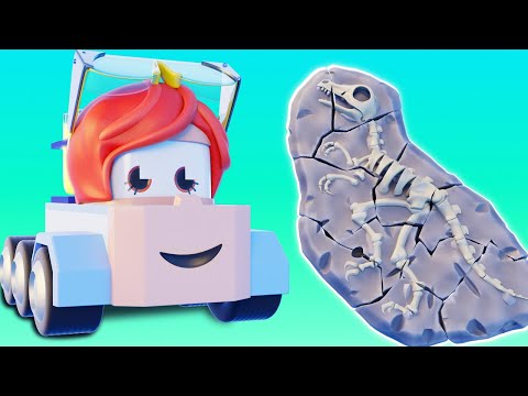 Truck Games - Доисторические раскопки Мультфильмы с грузовиками для детей -