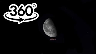 Moon 360° view from Space,HD watch in VR