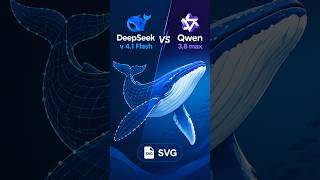DeepSeek vs Qwen: Cyberpunk SVG Code Battle 🐳⚡ #shorts