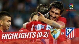 Resumen de Málaga CF vs Atlético de Madrid (0-2)