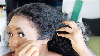 Only 15mins kinky edges curly textured wig YOU NEED THIS SUMMER Beginner friendly | Hermosa Hair