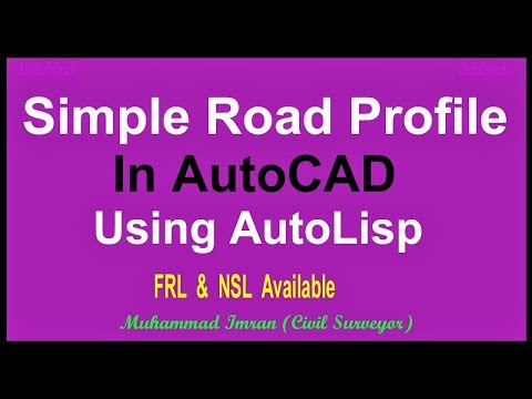 Como fazer do perfil da estrada em AutoCAD usando AutoLisp Command