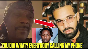 Snoop Dogg RESPONDS To DRAKE DISSING Kendrick Lamar Using His AI VOICE In ‘Taylor Made Freestyle’