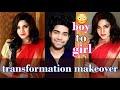 Male to female transformation makeover jishnuvijayan121