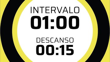 CRONOMETRO | Duración: 1 hora | Intervalos de 1 minuto | 15 segundos de descanso | Sin música