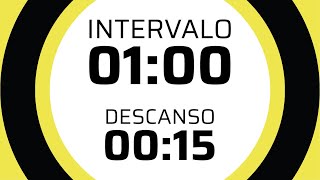 #TIMER | 60 minutes long | 60 second #intervals with 15 seconds break