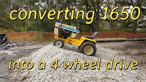Building a 1650 Cub Cadet 4 wheel drive