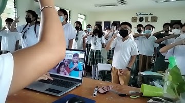 My Grade 5 pupils sing the so-fa syllables with Kodaly hand signal