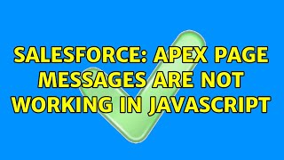 Salesforce: apex page messages are not working in javascript