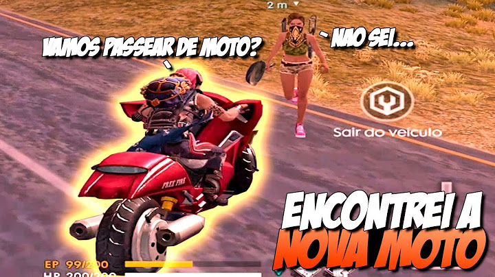 ELA ACEITOU!?! CHAMEI PARA ANDAR DE MOTO NO FREE FIRE