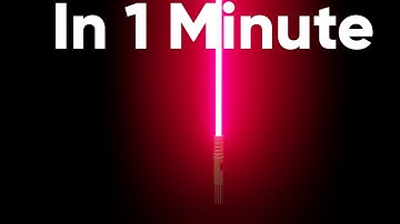 Create a lightsaber in 1 Minute in Blender