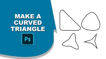 how to make a curved triangle in photoshop