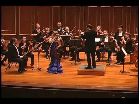 Irina Muresanu plays Enescu Romanian Rhapsody No. 1 arranged for violin and strings PART 3