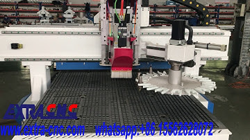 Carousel auto tools changer wood cnc router