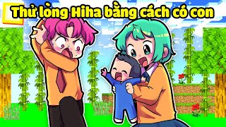 YUMMIE THỬ LÒNG HIHA BẰNG CÁCH CÓ CON TRONG MINECRAFT* TROLL NGƯỜI YÊU 🤣🤣