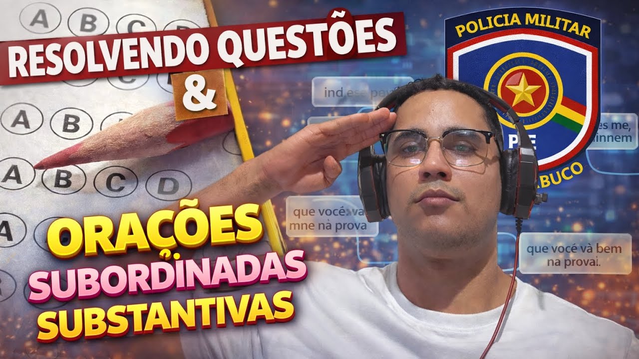 NUNCA MAIS ERRE QUESTÕES DE ORAÇÃO SUBORDINADA SUBSTANTIVA‼️📚☠️📚⏩