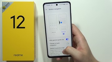 Realme 12 5G: Enable Gestures Navigation - Change System Navigation
