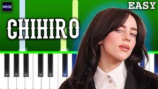 Billie Eilish - CHIHIRO - Piano Tutorial