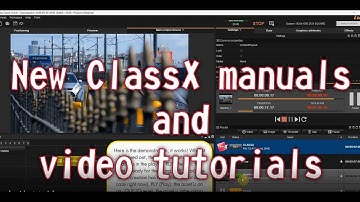 New Manuals Videotutorials by ClassX