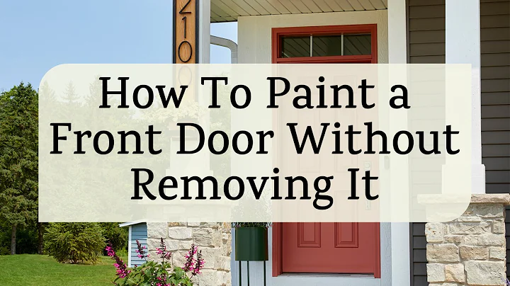 How To Paint a Front Door Without Removing It