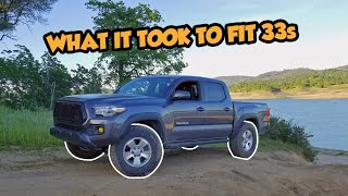 How To Fit 33s Onto A Stock Toyota Tacoma