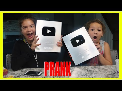 YOUTUBE PLAY BUTTON PRANK | SISTER FOREVER