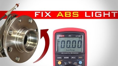 how to fix abs light  without scan tool