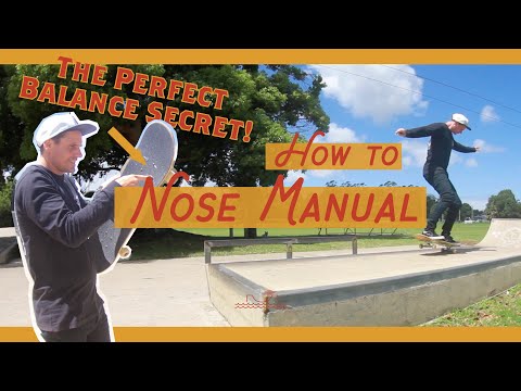 Erfahren Sie, wie Nose Handbuch Einfachere - Skateboard Basics: Nase Manny Trick Tip Tutorial