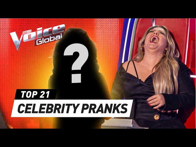 Famous Celebrities PRANK the Coaches on The Voice class=