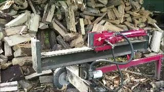 how to use a log splitter for beginners