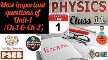 11 Physics Unit-1 Most important questions | 3 and 5 marks #physics #class11 #important_questions