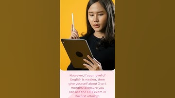How Long should you study for OET? #oet #oet_exam #oetexam #shorts