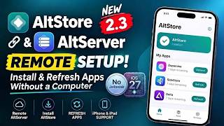 AltStore iOS 27 & AltServer Remote 2.3 — NEW Easy Setup! Install & Refresh Apps Without a Computer screenshot 5