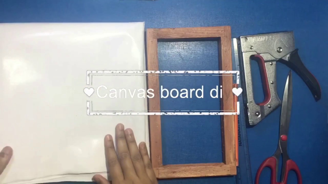 How to make canvas board at home YouTube