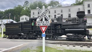 Steam Engine Runs Over Penny, Servicing Steam Locomotive At Cass Scenic Railroad, Cass West Virginia