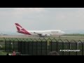QANTAS BOEING 747-400 TAKE OFF MANCHESTER AIRPORT
