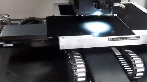 Laser Automation Co2 laser drilling system www.wlsc.com x y table and galvo head demo