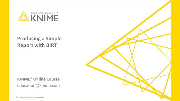 Export Data from a KNIME workflow into a BIRT report