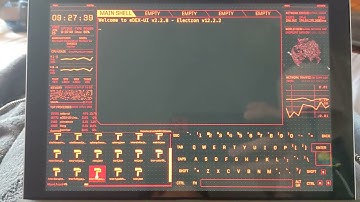 TRON inspired EDEX-UI for Linux. Working interface!!