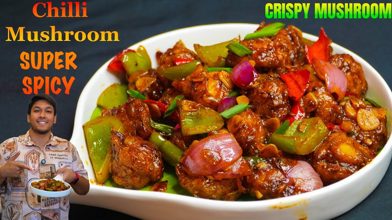 🔥 Restaurant Style Chilli Mushroom Recipe | Crispy & Spicy Indo Chinese | Powerchef Pranav