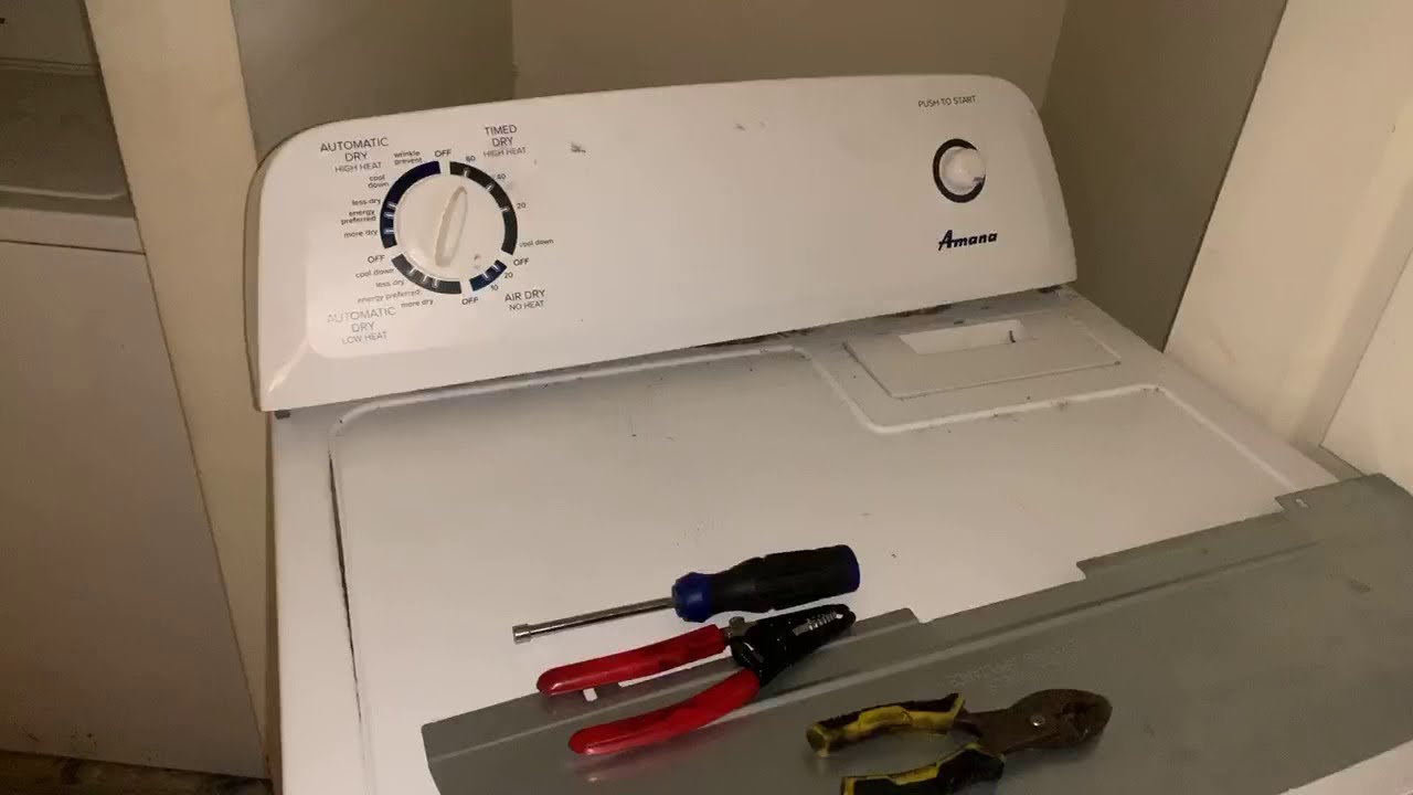 If Your Amana Dryer is not heating up, try this! - YouTube