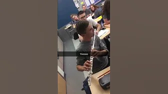Mask off played on flute IN SCHOOL