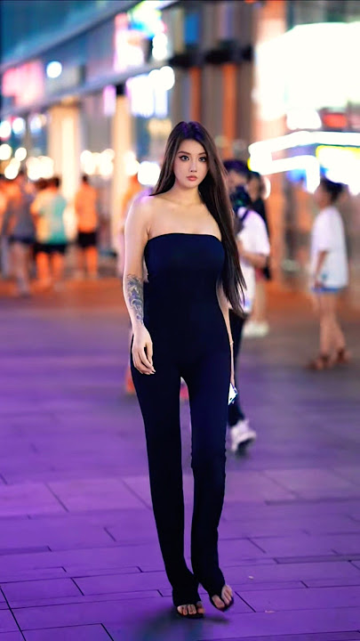 ✨️TOP CHINESE BEAUTIFUL GIRL STREET FASHION STYLE OUTFIT TIKTOK TRENDY 🔥#shorts