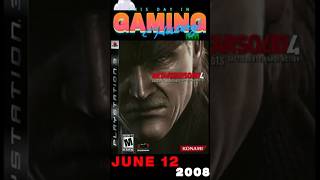 This Day in Gaming History | 🐍 Metal Gear Solid 4 Ends a Legend 🔥🎖️ #metalgearsolid