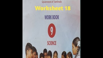 9th Science worksheet 18 English medium answers| 9th standard Science workbook solutions