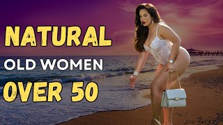 Natural Women Over 50 | Try On | Best Summer Transparent Fashion Dress | Plus Size | Old Woman