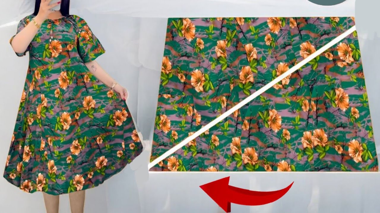 ⚘️Wow Stylish Butterfly Style Dress Cut and Sew ✂️New Idea Summer Trends Dresses ⚘️ ✅️Size Fit All