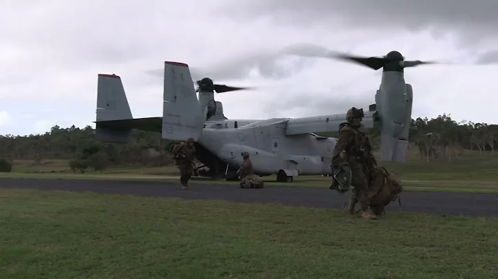 US marines, Indian marines and Australian marines securing airfields in Australia