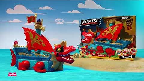 Piratix Wild Kingdom Dragon Ship Advertisement (Spanish).