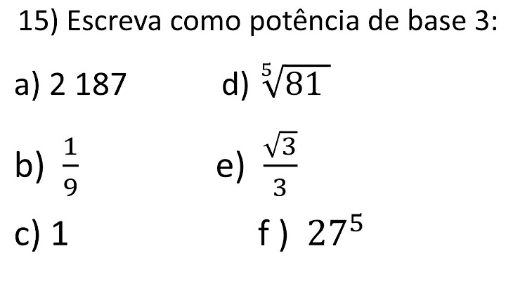 15 - MORE REVIEW OF THE PROPERTIES OF POWERS - Write as a power of base 3